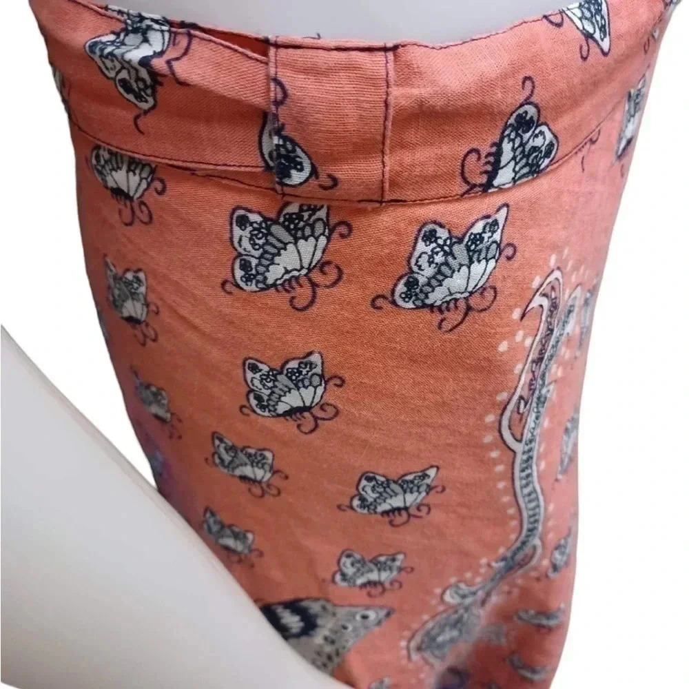 💥HOST PICK💥 Lucky Brand Boho Linen Blend  Wrap Skirt Size Small - Picture 7 of 10